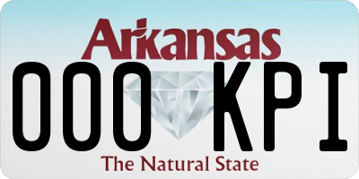 AR license plate 000KPI