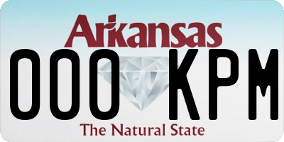 AR license plate 000KPM