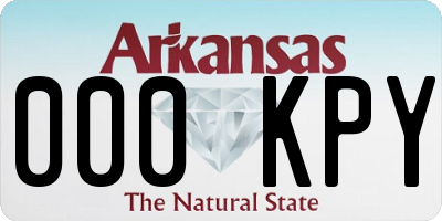 AR license plate 000KPY