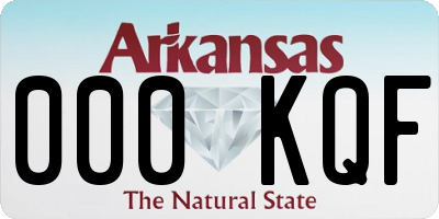 AR license plate 000KQF