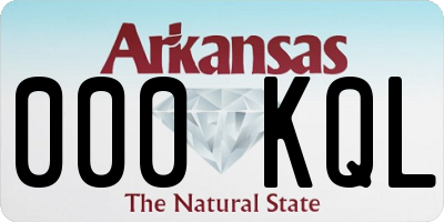 AR license plate 000KQL