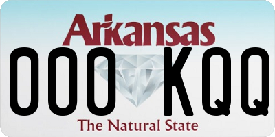 AR license plate 000KQQ