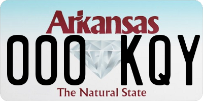 AR license plate 000KQY