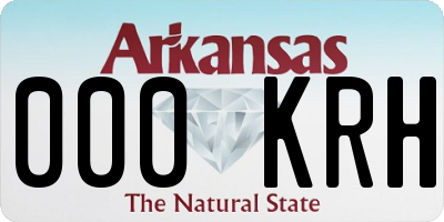 AR license plate 000KRH