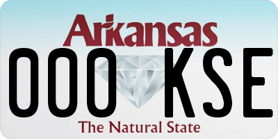 AR license plate 000KSE