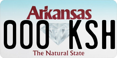 AR license plate 000KSH