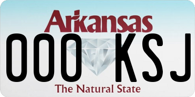 AR license plate 000KSJ