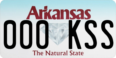 AR license plate 000KSS