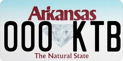 AR license plate 000KTB