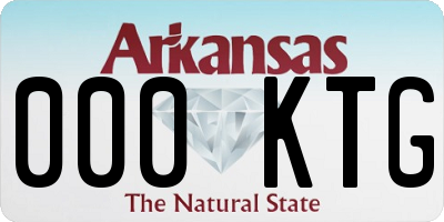 AR license plate 000KTG