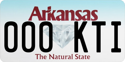 AR license plate 000KTI