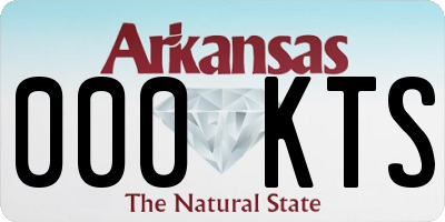 AR license plate 000KTS