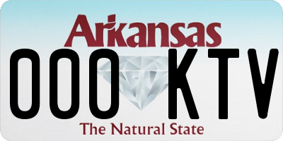 AR license plate 000KTV