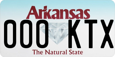 AR license plate 000KTX