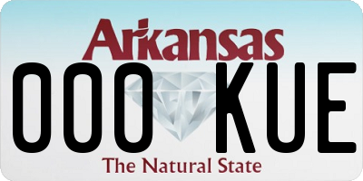 AR license plate 000KUE