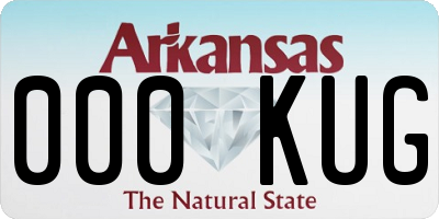 AR license plate 000KUG