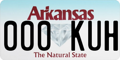 AR license plate 000KUH