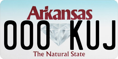 AR license plate 000KUJ