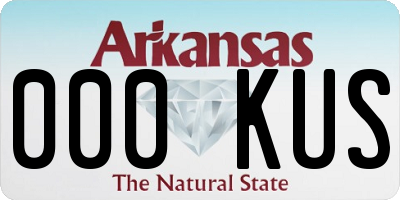 AR license plate 000KUS
