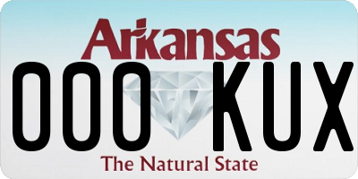 AR license plate 000KUX