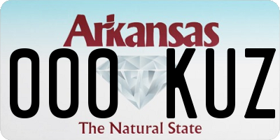 AR license plate 000KUZ