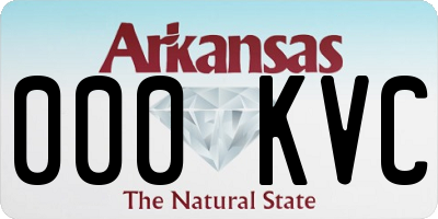 AR license plate 000KVC