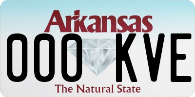 AR license plate 000KVE