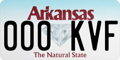 AR license plate 000KVF