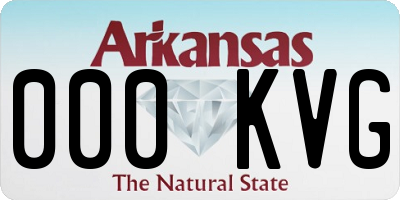 AR license plate 000KVG