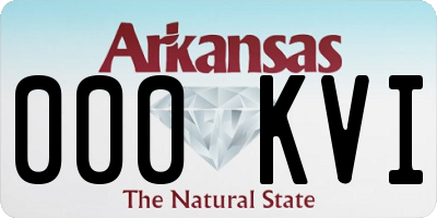 AR license plate 000KVI