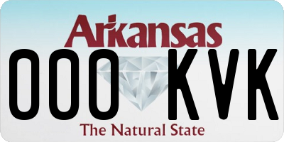 AR license plate 000KVK