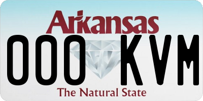 AR license plate 000KVM