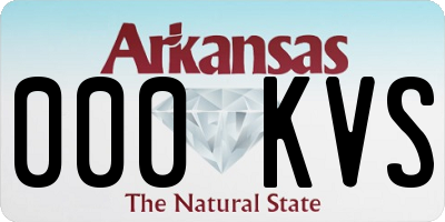 AR license plate 000KVS
