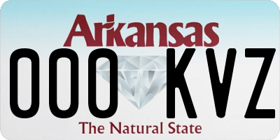 AR license plate 000KVZ