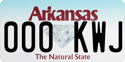 AR license plate 000KWJ