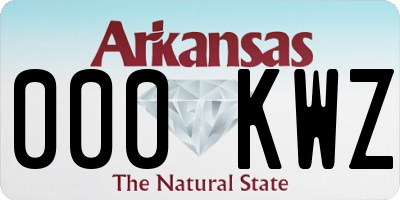 AR license plate 000KWZ