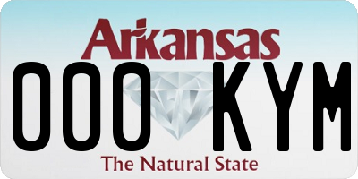 AR license plate 000KYM