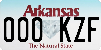 AR license plate 000KZF