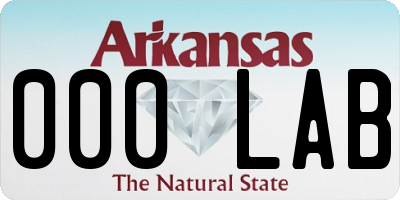 AR license plate 000LAB