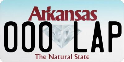 AR license plate 000LAP