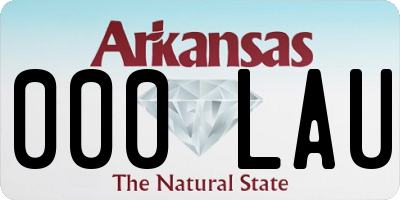 AR license plate 000LAU