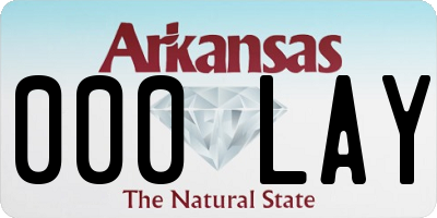 AR license plate 000LAY