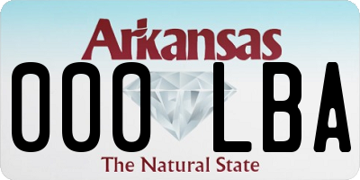 AR license plate 000LBA