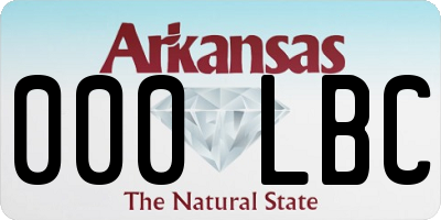 AR license plate 000LBC