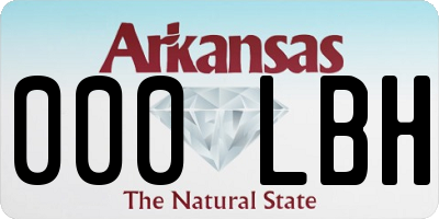 AR license plate 000LBH