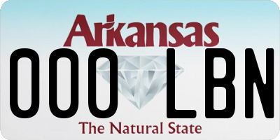 AR license plate 000LBN