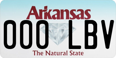 AR license plate 000LBV