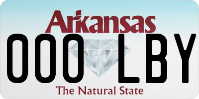 AR license plate 000LBY