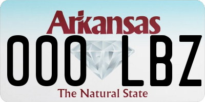 AR license plate 000LBZ