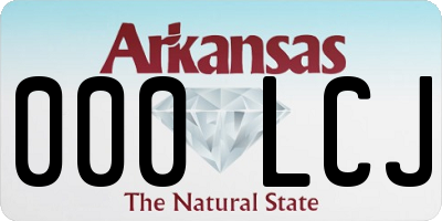 AR license plate 000LCJ
